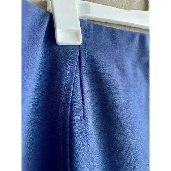 Ann Taylor The Seamed Short A-Line Skirt Navy Blue Size 16 - Picture 4 of 10